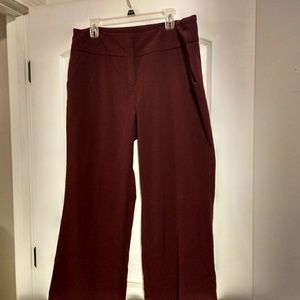 Maroon NY&C Wide Leg dress pants